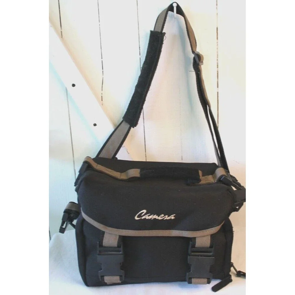 Vintage CAMERA BAG CASE - Canvas Multiple Compartments Photography  8x8x12